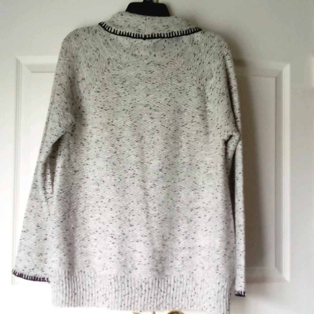 Knitted Black and Gray Sweater